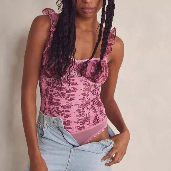Free People "Weekend Plans" Bodysuit - Picture 1 of 6
